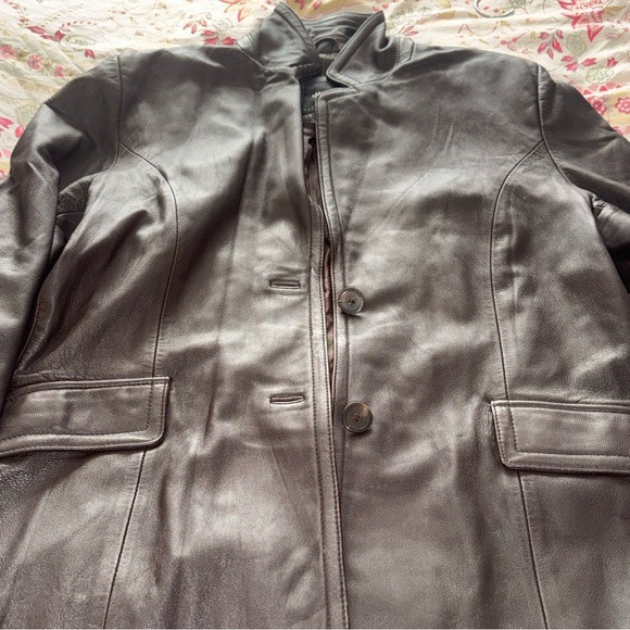 JLC Brown Leather Jacket vintage - Picture 5 of 12